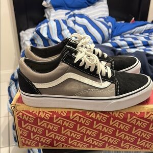 Vans Black and White Old Skool Sneakers